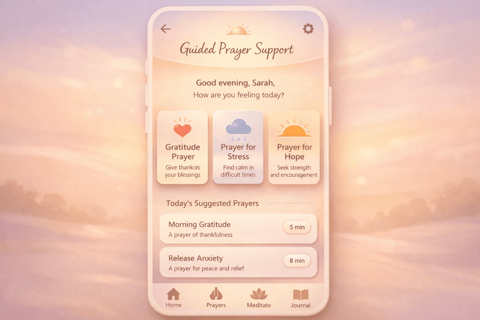 Guided Prayer Support